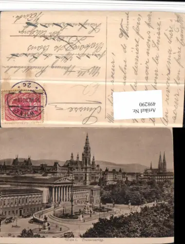 498290,Wien Innere Stadt Franzensring Parlament Rathaus