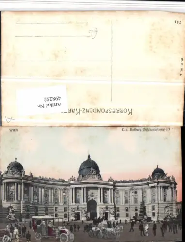 498292,Wien Innere Stadt Hofburg Michaelerburgtor Tor