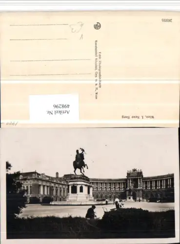 498296,Wien Innere Stadt Neue Burg Denkmal Statue pub Kilophot 26955