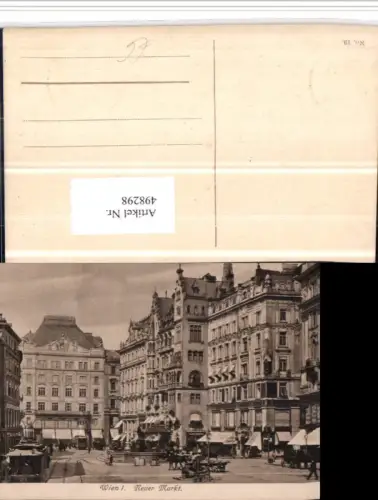 498298,Wien Innere Stadt Neuer Markt Brunnen Straßenbahn Linie S