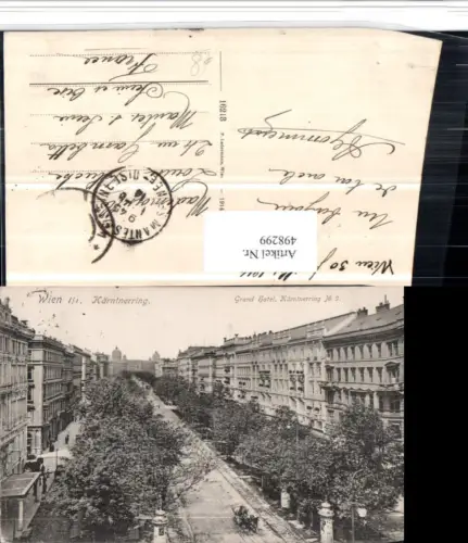 498299,Wien Innere Stadt Kärntnerring Grand Hotel Straße