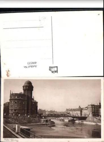 498333,Wien Innere Stadt Urania Gebäude Donaukanal Brücke
