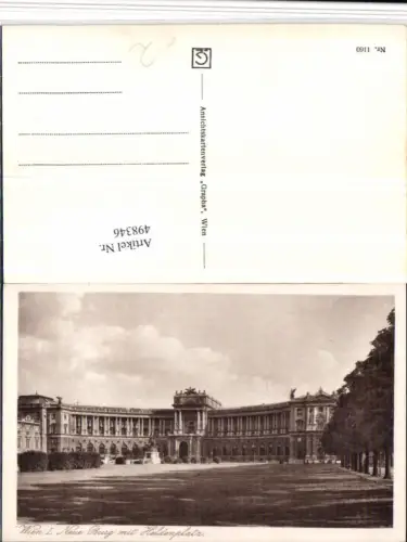 498346,Wien Innere Stadt Neue Burg m. Heldenplatz