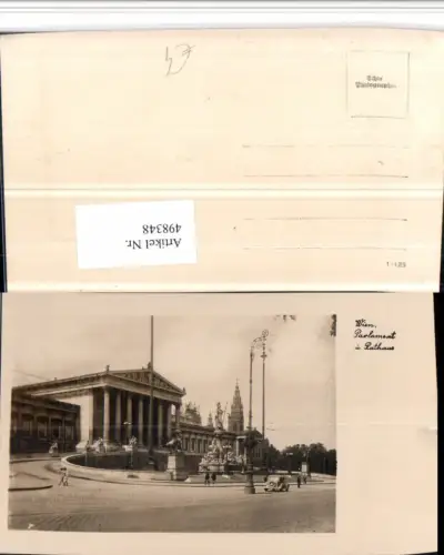 498348,Wien Innere Stadt Parlament u. Rathaus Brunnen