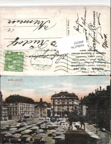 498355,Wien Innere Stadt Am Hof Markt Denkmal Statue