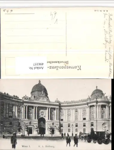 498357,Wien Innere Stadt Hofburg Burg Kutsche pub B.K.W.I. 43