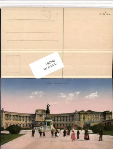 498363,Wien Innere Stadt Burgplatz Denkmal pub B.K.W.I. 35