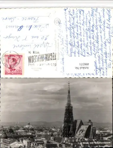 498371,Wien Innere Stadt Teilansicht m. Stephansdom