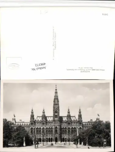 498372,Wien Innere Stadt Rathaus Gebäude