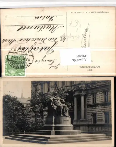 498384,Wien Innere Stadt Goethe-Denkmal Statue pub Kilophot