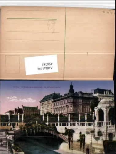 498389,Wien Innere Stadt Wienausmündung im Stadtpark pub B.K.W.I. 31