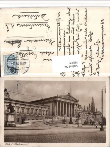498421,Wien Innere Stadt Parlament Gebäude Brunnen