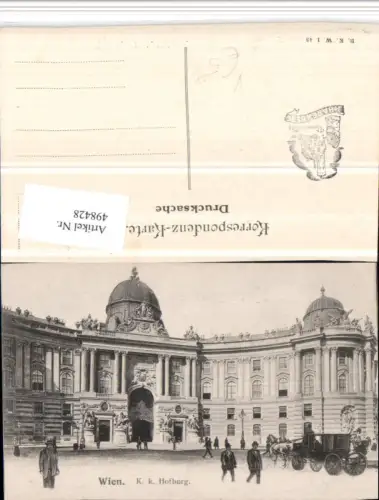 498428,Wien Innere Stadt Hofburg Burg pub B.K.W.I. 43