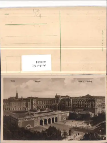 498444,Wien Innere Stadt Hofburg Burgtor pub B.K.W.I. 778/17