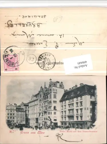 498445,Wien Innere Stadt Neuer Markt m. Donnerbrunnen