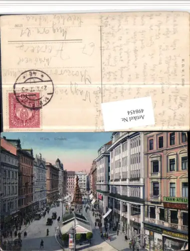 498454,Wien Innere Stadt Graben Straßenansicht Pestsäule