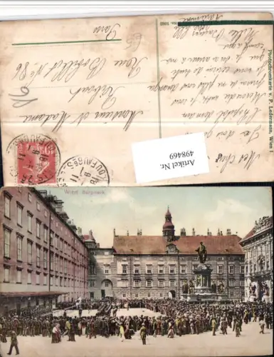 498469,Wien Innere Stadt Burg Hof Burgmusik Denkmal