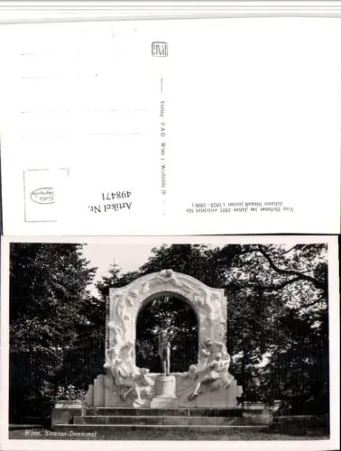 498471,Wien Innere Stadt Strauss-Denkmal Statue