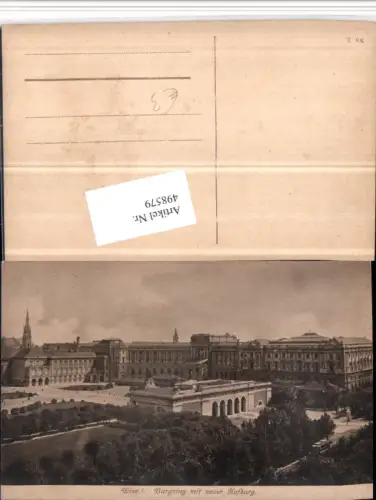 498579,Wien Innere Stadt Burgring m. Neuer Hofburg