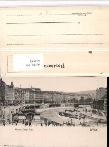 498588,Wien Innere Stadt Franz-Josef-Kai Donaukanal Dampfer