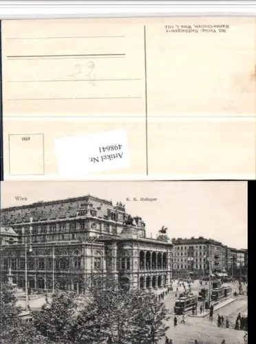 498641,Wien Innere Stadt Hofoper Oper Straßenbahn