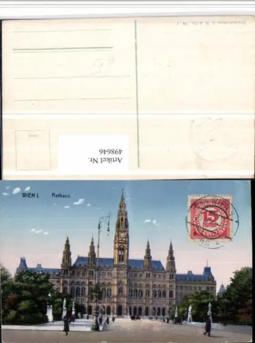 498646,Wien Innere Stadt Rathaus Gebäude