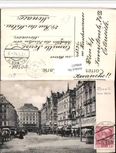 498657,Wien Innere Stadt Neuer Markt Straßenansicht