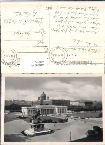 498672,Wien Innere Stadt Prinz-Eugen-Denkmal Feldpost Nr. L30763