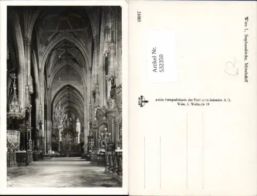 532350,Wien Innere Stadt Stephansdom Mittelschiff