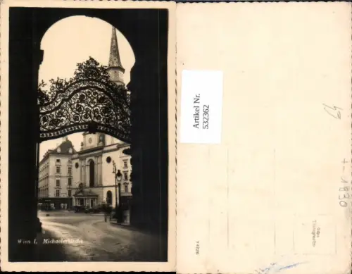 532362,Wien Innere Stadt Michaelerkirche Partie