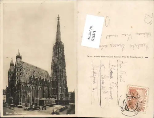532371,Wien Innere Stadt Stephansdom Tram Pferdetram Tramway