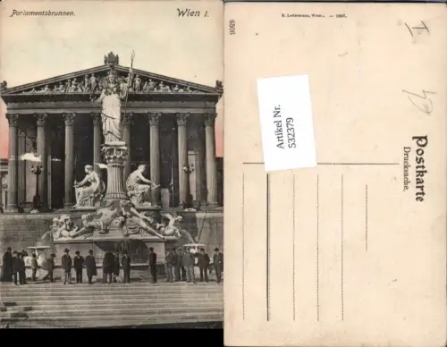 532379,Wien Innere Stadt Parlament Pallas Athene Brunnen pub Ledermann 6506