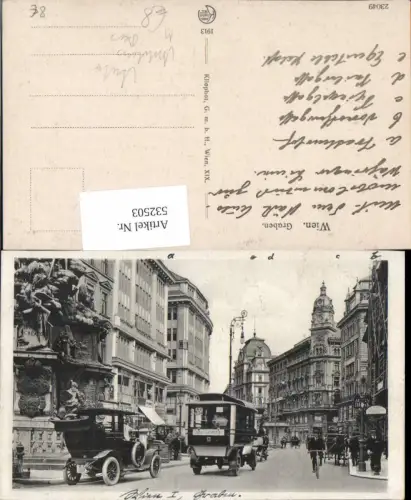 532503,Wien Innere Stadt Graben Oldtimer Auto Autobus Bus Fahrrad Rad pub Kilophot 23049