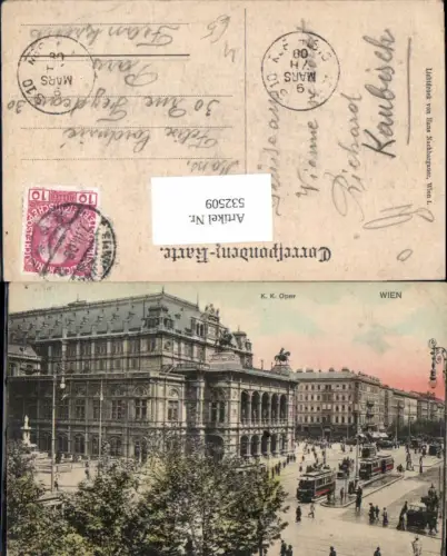 532509,Wien Innere Stadt K.K. Oper Straßenbahn pub Nachbargauer