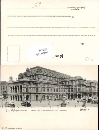 532549,Wien Innere Stadt Operntheater Straßenbahn pub Ledermann 5412