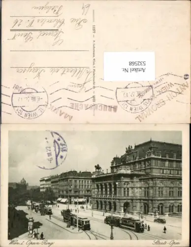 532568,Wien Innere Stadt Oper Oper Ring Straßenbahn pub Ledermann 11277