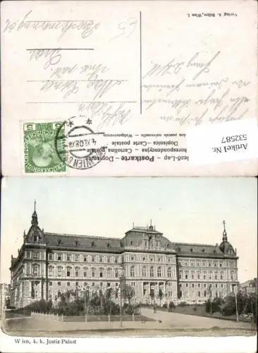 532587,Wien Innere Stadt K.K. Justizpalast Justiz Palast