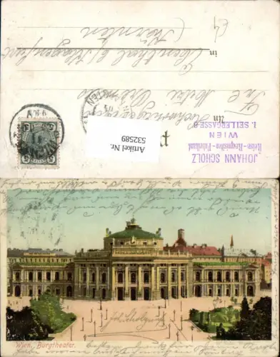 532589,Wien Innere Stadt Burgtheater Theater pub Br. Kohn B.K.W.I 632