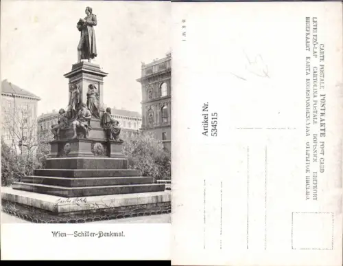 534515,Wien Innere Stadt Schiller Denkmal pub B.K.W.I