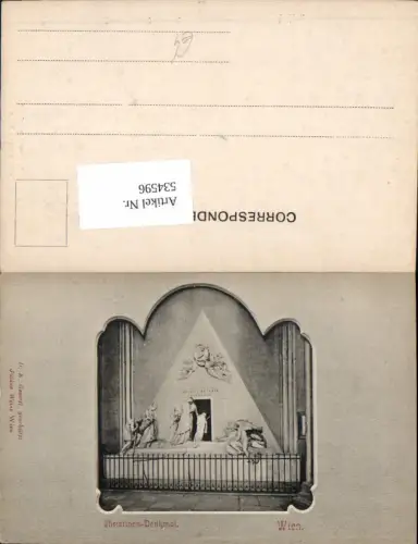 534596,Passepartout AK Wien Innere Stadt Christinen Denkmal