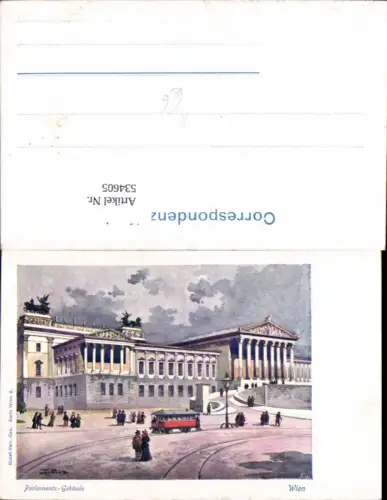 534605,Künstler AK Wien Innere Stadt Parlament