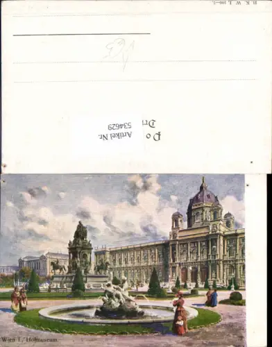 534629,Künstler AK Wien Innere Stadt Hofmuseum pub B.K.W.I 100-7