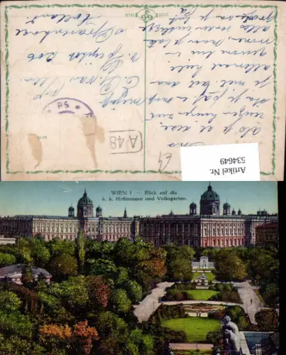 534649,Wien Innere Stadt Hofmuseen Volksgarten
