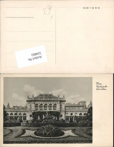 534661,Wien Innere Stadt Stadtpark Kursalon pub B.K.W.I 121-74