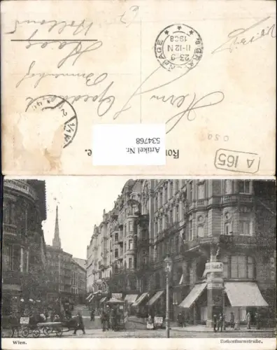 534768,Wien Innere Stadt Rothenthurmstraße Laterne