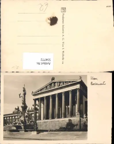 534772,Wien Innere Stadt Palament Pallas Athene