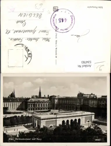 534783,Wien Innere Stadt Heldendenkmal Burg