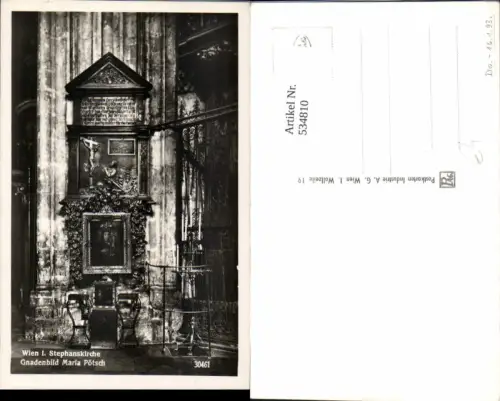 534810,Wien Innere Stadt Stephansdom Gnadenbild Maria pötsch