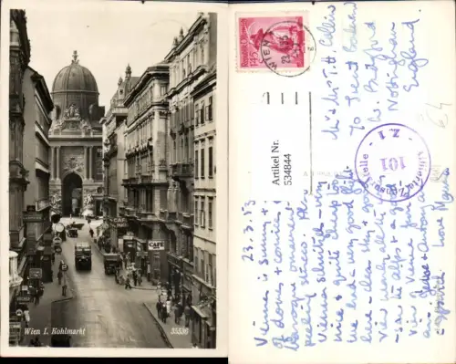 534844,Wien Innere Stadt Kohlmarkt Geschäfte Straßenansicht