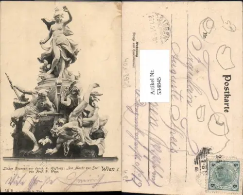 534845,Wien Innere Stadt Brunnen d. Hofburg pub Ledermann 56 B